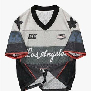 Los Angeles Graphic Mesh Jersey - Black and Gray